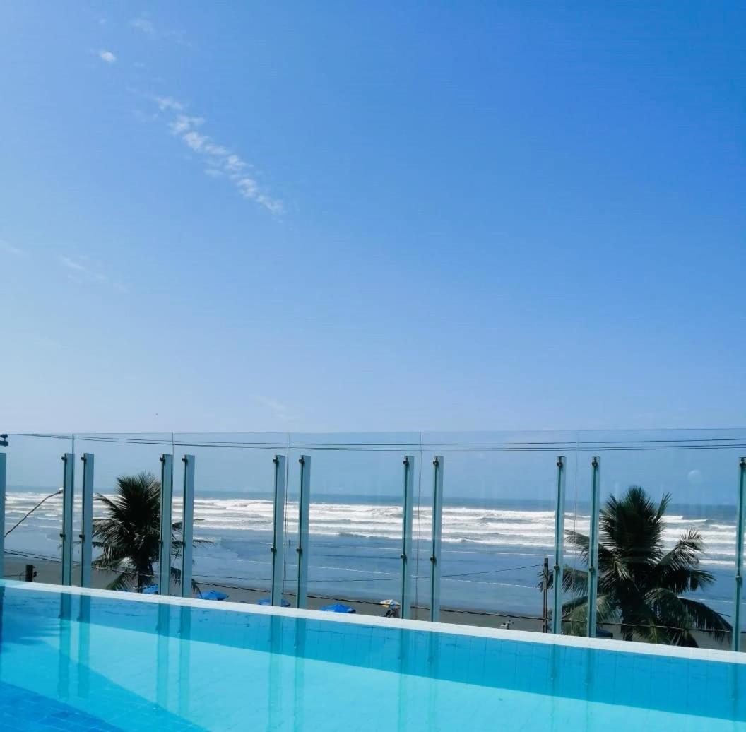 Apartamento, Ampla Sacada Com Vista Para O Mar! Itanhaém Kültér fotó